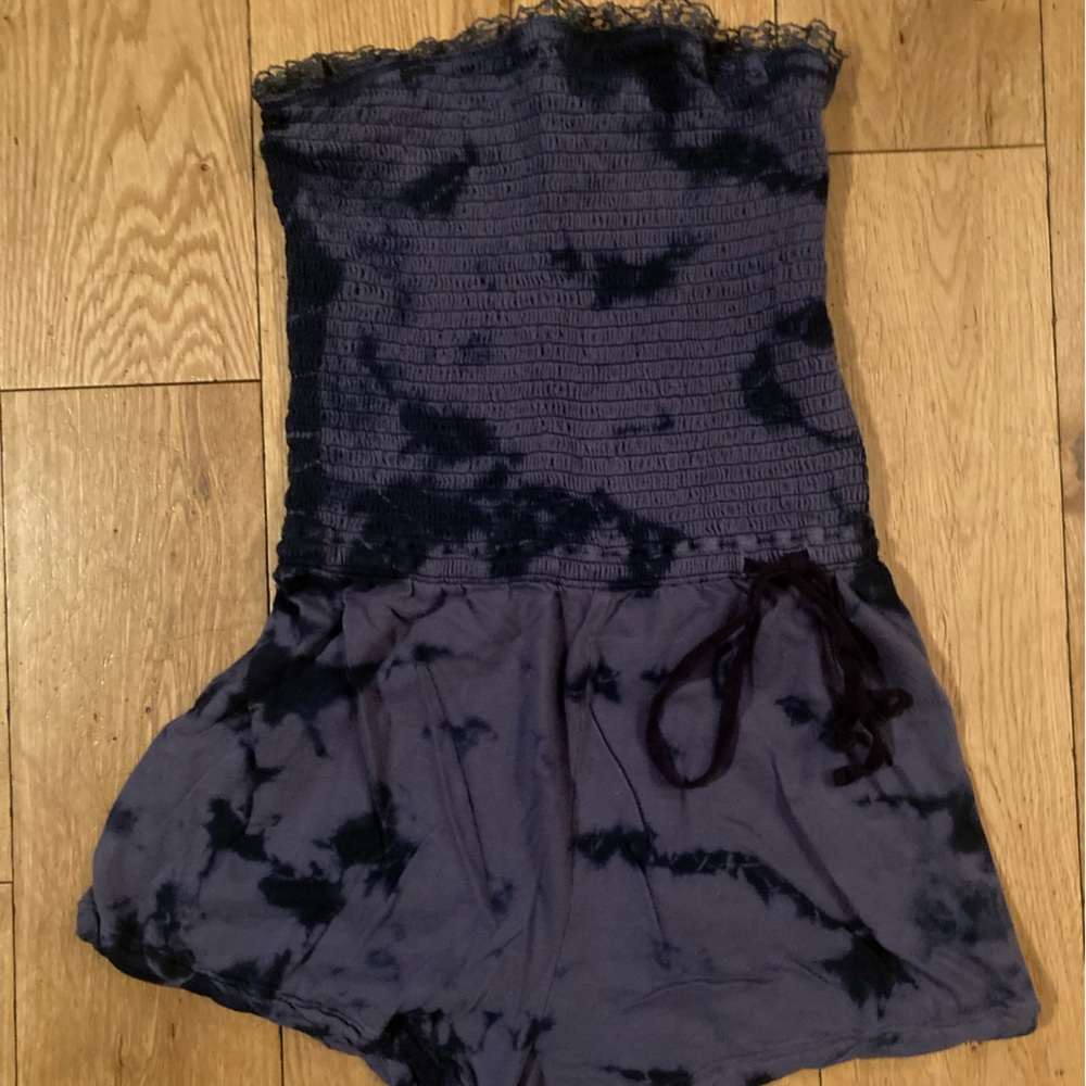 Free People tie die romper size xs
